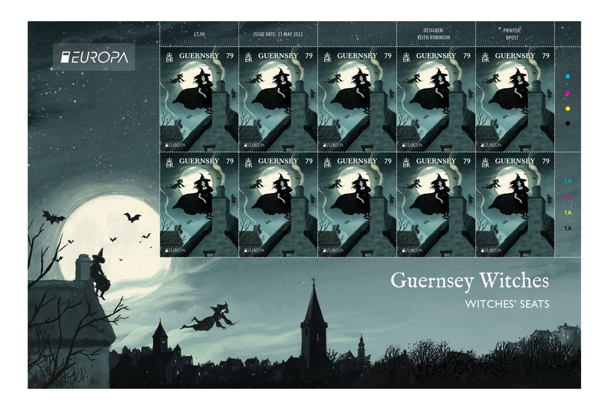Sheets of 10 (Europa 79p)
